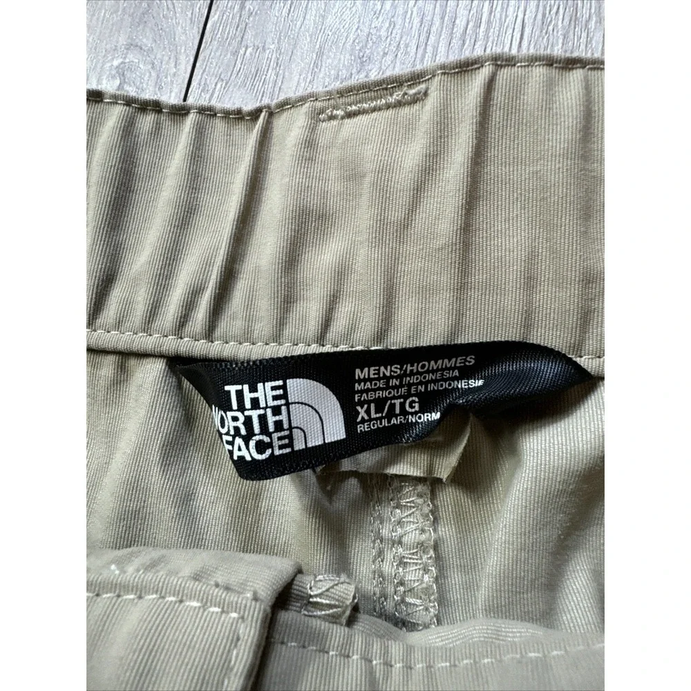 The North Face Convertible Pants‎ Outdoors Hiking Men's XL Beige Nylon Belted